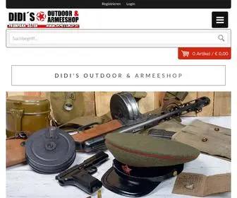 Armeeshop.at(DIDI'S OUTDOOR & ARMEESHOP) Screenshot