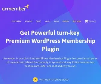 Armemberplugin.com(WordPress Membership Plugin For Your Website) Screenshot