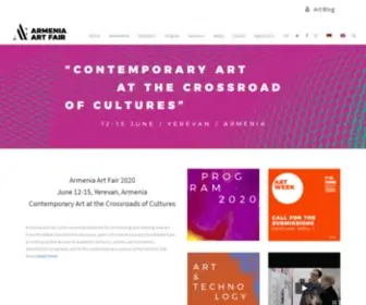 Armeniaartfair.com(Modern) Screenshot