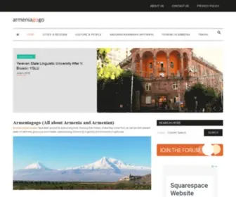 Armeniagogo.com(Armeniagogo (All about Armenia and Armenian)) Screenshot