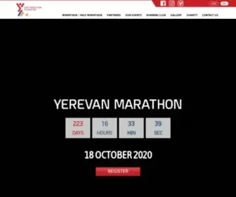 Armeniamarathon.org(Yerevan Marathon) Screenshot