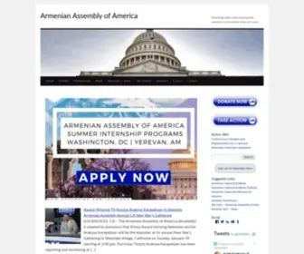 Armenian-Assembly.org(Promoting public understanding and awareness of Armenian) Screenshot