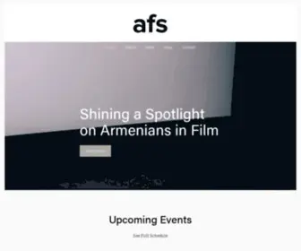 Armenianfilmsociety.com(Armenian Film Society) Screenshot