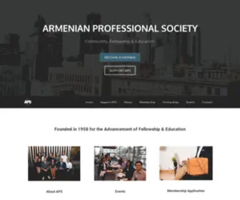 Armenianprofessionalsociety.org(Armenian Professional Society) Screenshot