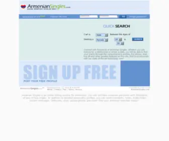 Armeniansingles.com(Armenian Singles™) Screenshot