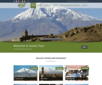 Armeniatour.com(Armen Tour Leading Tour Agency in Armenia) Screenshot