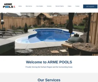 Armepools.ca(ARME POOLS) Screenshot