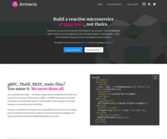 Armeria.dev(Armeria) Screenshot