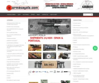 Armeriaayala.com(Armería Ayala) Screenshot