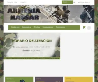 Armerianassar.net(Armería Nassar) Screenshot