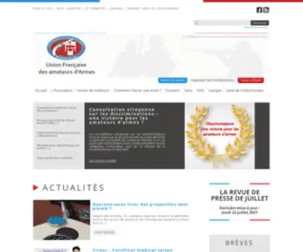 Armes-Ufa.com(Site officiel de l'Union Française des amateurs d'Armes) Screenshot