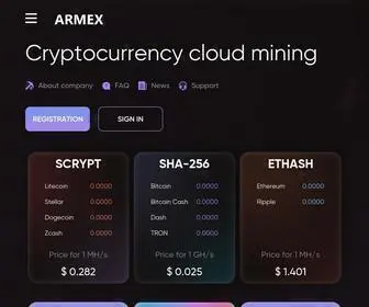 Armex.ltd(Buy and Sell Domain Names) Screenshot
