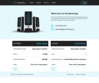 Armhosting.ca(Armhosting) Screenshot