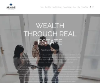 Armineghevian.com(Wealth Through Realty. Find out how Arminé Ghevian) Screenshot