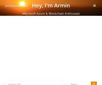 Arminreiter.com(Azure & Blockchain enthusiast) Screenshot