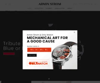 Arminstrom.com(ARMIN STROM Uhren) Screenshot