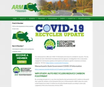 Armmass.com(Automotive Recyclers of MassachusettsAutomotive Recyclers of Massachusetts) Screenshot