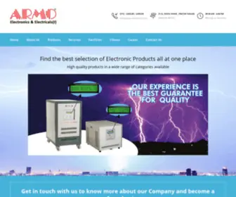 Armo-Electronics.com(Armo Electronics and Electricals India) Screenshot