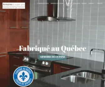 Armoiresasuperprix.com(Armoires de cuisine à Montréal) Screenshot