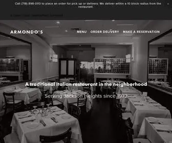 Armondositalian.com(Armondo’s) Screenshot