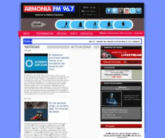 Armoniafmradio.com(Radio Armonia) Screenshot