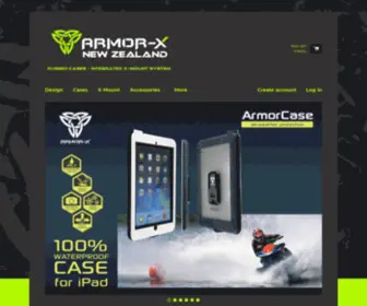 Armor-X.co.nz(Armor-X New Zealand Rugged and Waterproof Cases and mounting systems) Screenshot