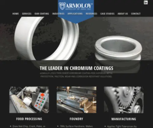 Armorcladinc.com(Armoloy of Ohio) Screenshot