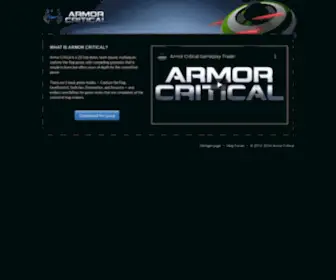 Armorcritical.com(ARMOR CRITICAL) Screenshot