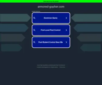 Armored-Gopher.com(Armored Gopher Games) Screenshot