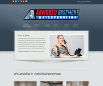 Armoredbasement.com(Foundation Crack Repair) Screenshot