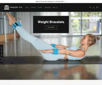 Armorfitco.com(Top Rated Fabric Resistance Bands & Accessories) Screenshot