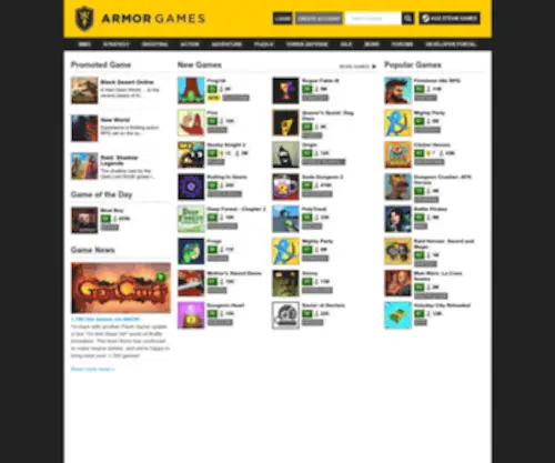 Armorgames.com(Play Free Games Online at Armor Games) Screenshot