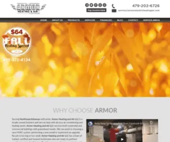 Armorheatingandair.com(Armor Heating & Air) Screenshot