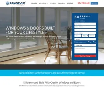 Armorvue.com(High-Quality Replacement Windows and Doors Experts) Screenshot