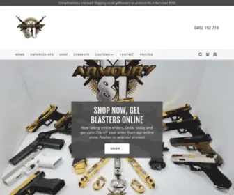 Armoury81.com.au(Gelblasters, Geltoys) Screenshot