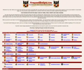 Armsandbadges.com(Arms & Badges) Screenshot