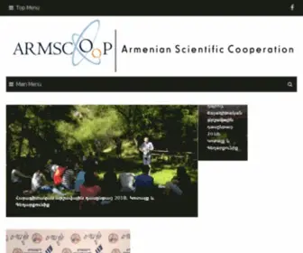 Armscoop.com(Armenian Scientific Cooperation) Screenshot