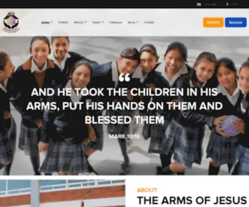 Armsofjesus.org(The Arms Of Jesus) Screenshot