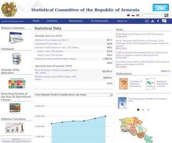 Armstat.am(Statistical Committee of the Republic of Armenia) Screenshot