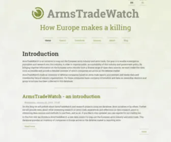 Armstradewatch.eu(Arms Industry Watch) Screenshot