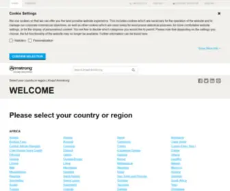 Armstrong-Atelier.eu(Select your country or region) Screenshot