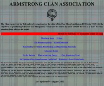 Armstrong-Clan-Association.co.uk(Armstrong Clan Association) Screenshot