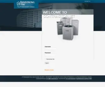 Armstrongair.biz(ContractorNet) Screenshot