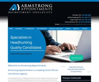 Armstrongappointments.com(Armstrong Appointments) Screenshot
