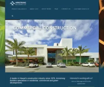 Armstrongbuilders.com(Armstrong Builders Hawaii) Screenshot