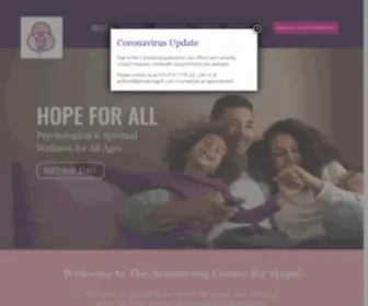 ArmstrongcFH.com(Armstrong Center for Hope) Screenshot