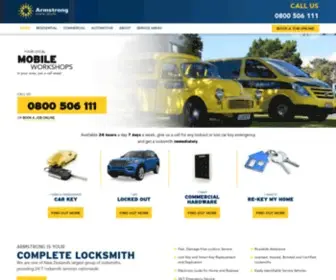 Armstrong.co.nz(Armstrong Locksmiths) Screenshot