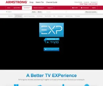 Armstrongexp.com(EXP Whole Home DVR & Entertainment Solution) Screenshot