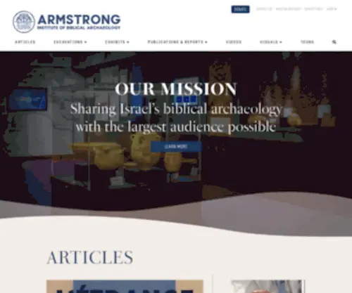 Armstronginstitute.org(Armstrong Institute of Biblical Archaeology) Screenshot