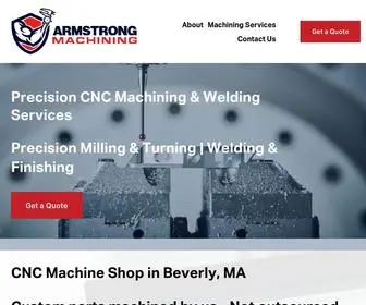 Armstrongmachining.com(Custom Precision Machine Shop) Screenshot
